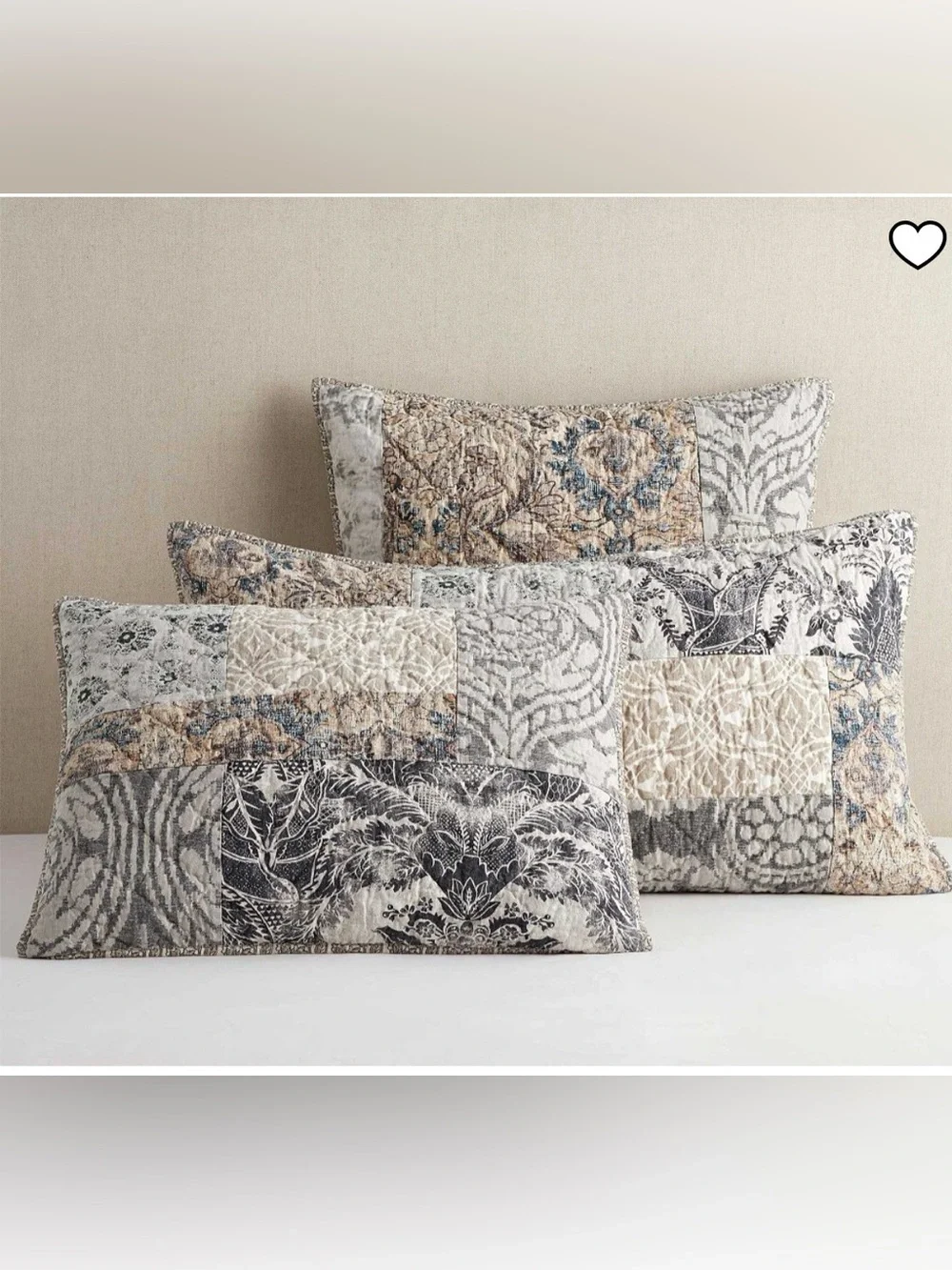 NWT‼️Set/2 Pottery Barn Tessa Quilted King Shams